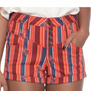 Star Wars Han Solo Pinstripe High Waist Shorts